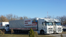 Четвертый гуманитарный конвой разделится на Луганск и Донецк
